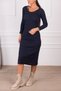 Women's Navy Blue Long Camisole Dress ARM-24K001028 - 3
