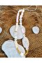 Written Phone Strap with Pearls Phone Charm Phone Lanyard Fimo Beaded Handmade - 2