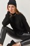 Women's Black High Collar Thessaloniki Knitted Knitwear Sweater ARM-22Y012024 - 3
