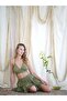 Muslin Fabric - Triangle Cut Tie-Up Bustier, Standard Size - 2
