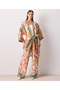 Woven Pink Trench Coat - 5