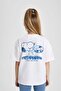 Peanuts Records Printed White Kids T-Shirt