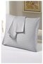 Satenev Striped Cotton Satin Pillow Case Set 2 Pieces 50x70 Size Gray Color
