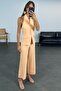 5032 Model Melon Patterned Halter Vest and Trousers Set - 2