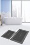 Digital Printed Washable Non-Slip Home Written Double-Sided Bath Mat Toilet Set - 5