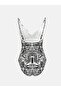 LCW DREAM V-Neck Patterned Women's Swimsuit - 2
