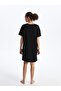 Women's Nightgown - Crew Neck, Printed, Short Sleeve - 5