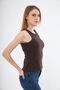 Women's Halter Neck Report Style Camisole Tank Top - 6