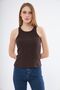Women's Halter Neck Report Style Camisole Tank Top