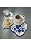 زهرة نمط ثقب العمل كوكتيل منديل واحد