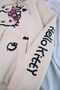 Hello Kitty Graffiti Beige Zippered Hooded Cardigan - 3