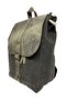 حقيبة ظهر بتصميم عتيق من الجلد مع غطاء برباط ومقصورة واحدة GDS Erica Bag 7120 - 4