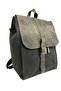 حقيبة ظهر بتصميم عتيق من الجلد مع غطاء برباط ومقصورة واحدة GDS Erica Bag 7120 - 3