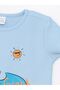 Crew Neck Short Sleeve Printed Baby Boy Pajama Set with Shorts - 3