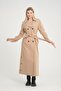 Beige Color Summer Trench Coat - Unlined, Full Length (137 CM) 3800