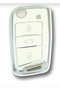 Lux Golf - 7 7.5 Tiguan Polo T-Roc T-Cross Nano Key Protection Case, White Silver Silver Color