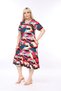 Multi-Colored Skirt with Ruffles and Pockets Plus Size Dress - 7