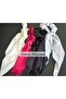 Trend Fashion Elastic Flat Claretred Bright Satin Kerchief Shawl Scarf Pendant Buckle - 2