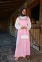 Shoulder Tie Belted Pink Gilet - 7