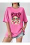 - Women's 100% Cotton Oversized t-shirt, Cool Girl Printed , 30/1 Fabric