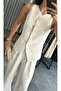 Ecru Buttoned Vest - 3