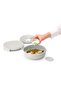 004-01-MAKE TAKE LIGHT GRAY PLASTIC COMPARTMENT DISHWASHING PLATE 1.3L