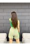 Women's Linen Shorts with Elastic Waist and Drawstring - 3