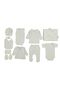 100% Organic Report Bow Bonnet 100% Cotton Newborn Baby Girl 10 Pieces Hospital Exit - 3