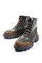Samantha Green Color Lace-Up and Zippered Thick Soled Women's Boots - 2