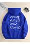 Unisex More Amor Por Favor Printed Oversized Winter 3-Thread 100% Cotton Hooded Sweatshirt Hoodie