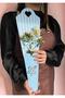 Flower Rose Box Single Rose Box Flower Packaging Bag with Ribbon 6 Pieces Blue-T901 - 2