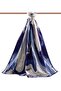 Women's Luxury Medina Silk Shawl Indigo-2 - 2