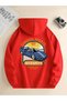 Unisex Fashion Sports Printed Oversized Winter 3-Thread 100% Cotton Hooded Sweatshirt Hoodie