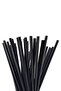 Black Straws, Gelatin-Free, 8 mm (26 cm), Pack of 100 - 3