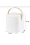 Countertop Kitchen and Bathroom Trash Can with White Handle and Inner Bucket 4 Lt - 4