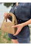 Soft Mini Jute Straw Portfolio Clutch Clutch Bag Summer Fashion - 5