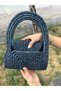 Soft Mini Jute Straw Portfolio Clutch Clutch Bag Summer Fashion - 4