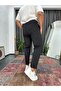 Scuba Fabric Asymmetrical Cut Detailed Boyfriend Fit Sweatpants - 5