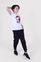 Z Signature-Text Printed Short-Sleeved Unisex Top and Bottom Set - 3