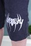 Spiderman Text Printed Boys' Smoked Capri with Wide Leg Cord Detail - 6