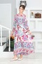 Girl's Cotton Viscose Long Hijab Dress - 5