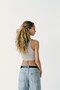 The Champ Halter Neck Gray Melange Women's Crop Top - 9