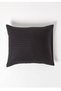 Satenev Striped Cotton Pillow Case Set 2 Pieces 50x70 Size Black Color