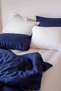 Lux Cunda Hotel Series Double Color Cotton Satin Duvet Cover Set Sheet Elastic 4 Pillowcases 160x200