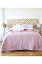 Luxury Single Checkers - Pique Cotton Bedspread, Multi-Purpose, Powder Pink Color