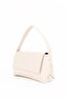 Women's Mini Baguette Crossbody Gold Chain Strap Handbag and Shoulder Bag Cream - 4