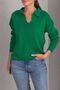Women's Green Polo Neck Knitwear Sweater ARM-24K012006 - 2