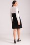 Women's Black Side Zippered Shirt Detailed Strapless Mini Dress ARM-24Y001008 - 4