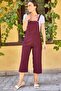Women's Light Burgundy Gardener Overalls - 3