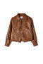 Brown Woven Coat - TW 6230012135074 - 4
